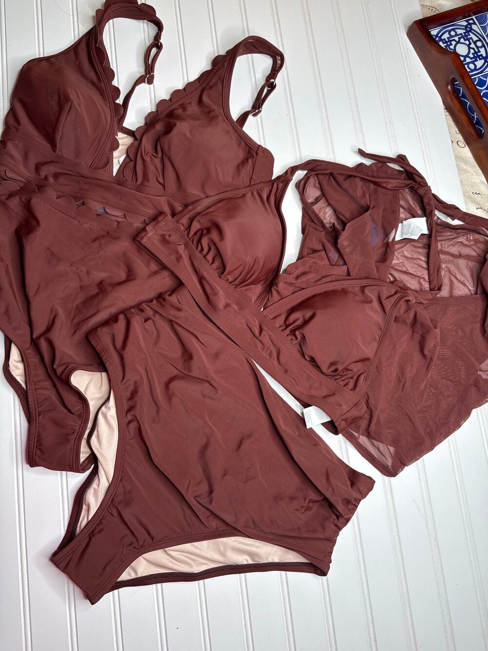 Cupshe Women's Chocolate Brown Bikini Set